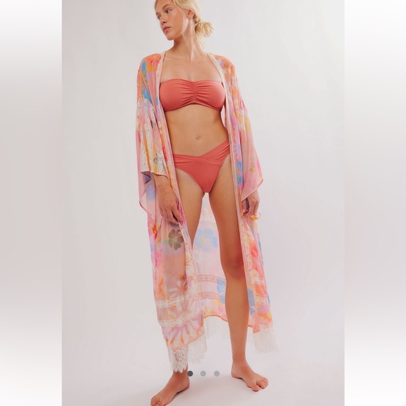 Free People Multicolor Floral Robe - Picture 1 of 3